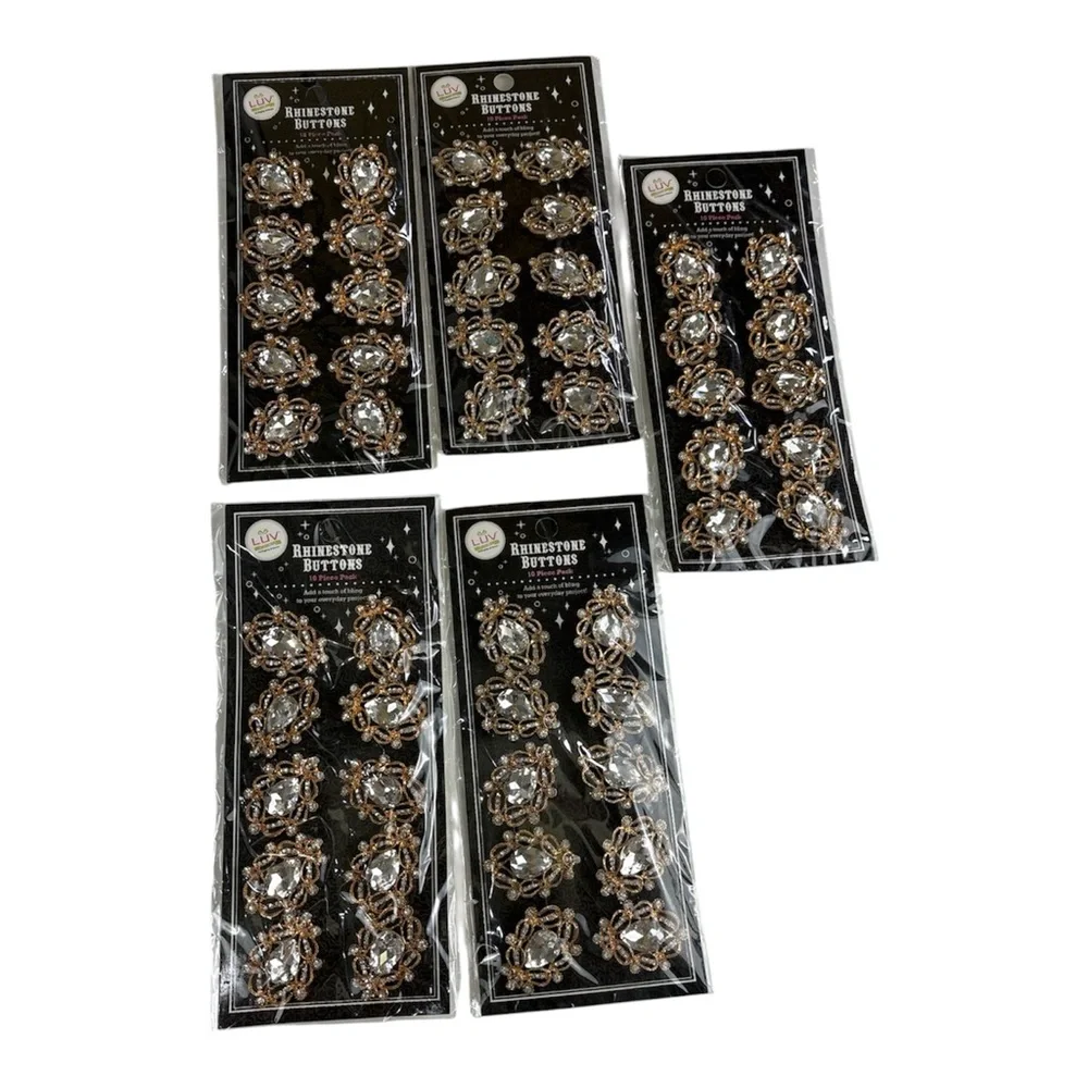 DIY craft bundle unfinished wooden cutouts, rhinestone buttons, wire forms